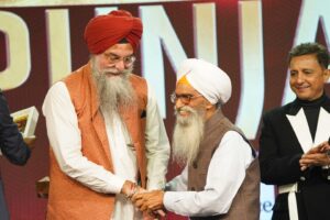 Greeted by Sardar Singh Sandhwan, Speaker, Punjab Vidhan Sabha for having being facilitated by News 18 Punjab