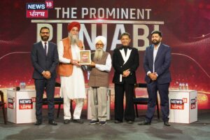 Honoured with "Prominent Punjabi Award" by News 18 Punjab in 2024